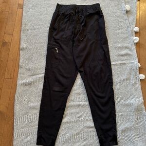 Adar⎪Black Jogger Scrub Pants